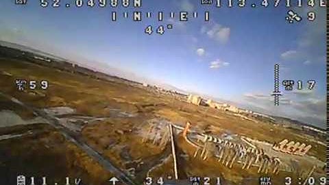 Test of standalone minimosd with GPS. Recorder with Eachine ProDVR