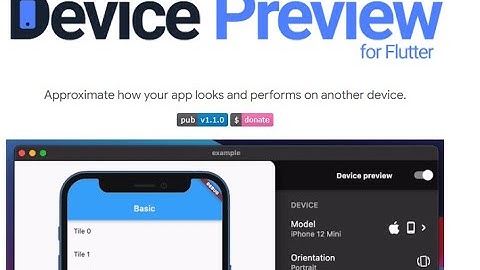 How to install device preview package in flutter