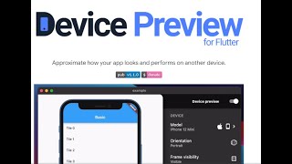 How to install device preview package in flutter
