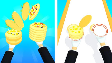 Pizza Shuffle - Couple Pizza Stack Run - All Levels iOS Android GamePlay