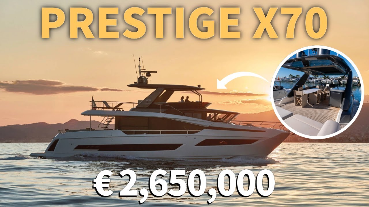 2023 Prestige X70 Superyacht | € 2,650,000 For Sale With Sunseeker Brokerage