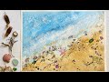 Paint Water &amp; Light, Watercolor LOW TIDE Seashore Seascape, M's Beginners Watercolour Painting Demo