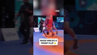 Alp Begenjov made his opponent hit a front flip at U20 Worlds 🙃