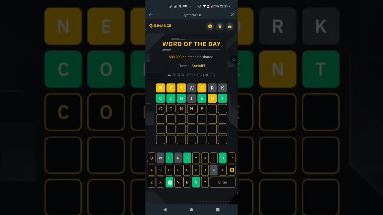 Binance Word of the Day answers - Theme: SocialFi - Binance WOTD