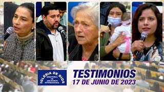 Testimonios 17 de junio de 2023 - Iglesia de Dios Ministerial de Jesucristo Internacional