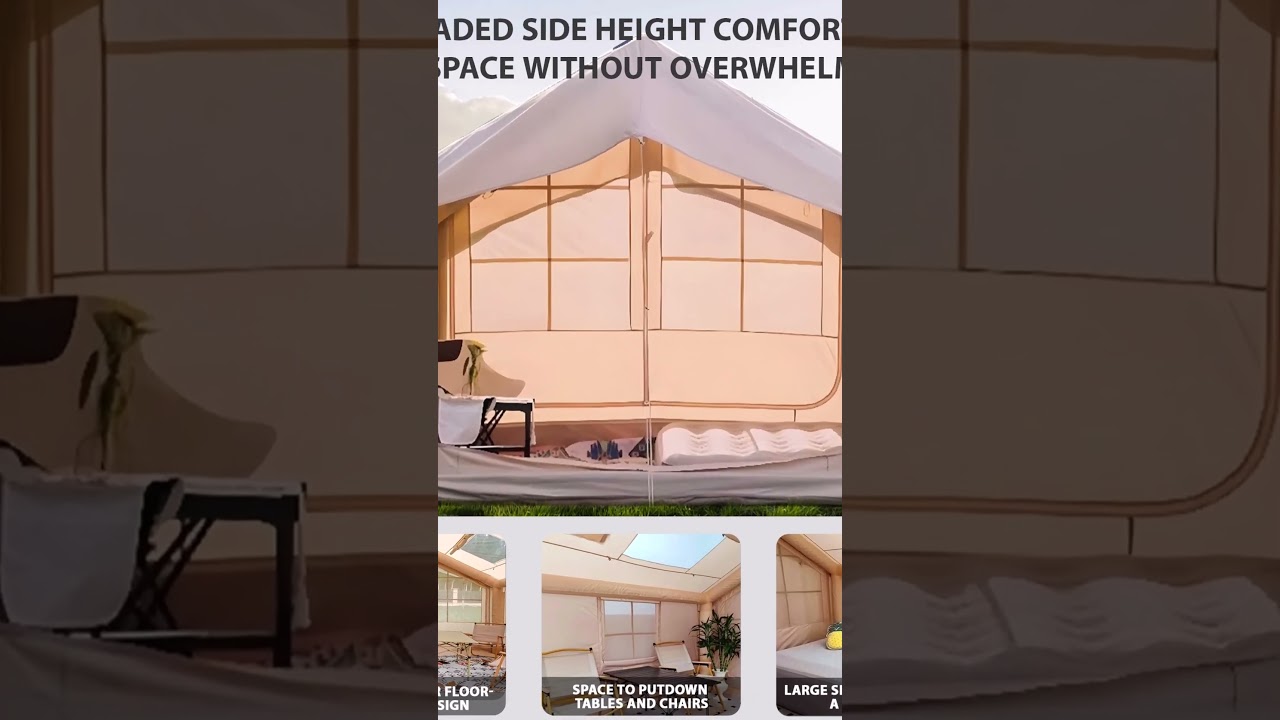 Inflatable Camping Tent for 6-8 People | Ultra-Fast Setup, 4-Season, Stove-Ready!