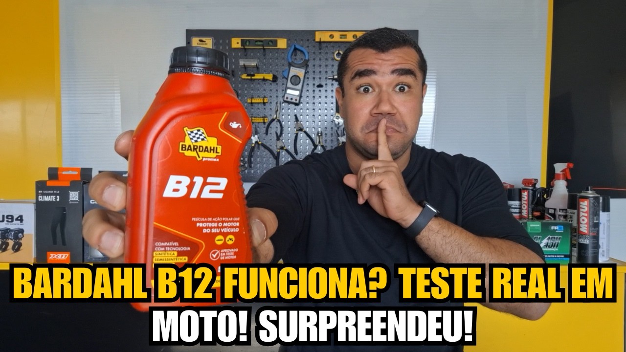 BARDAHL B12 EM MOTOR DE MOTO FUNCIONA! TESTEI NA PRATICA E CALOU MINHA BOCA!