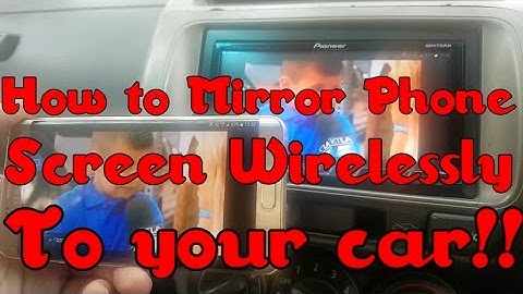 How to Mirrorlink Phone Screen Wirelessly to car stereo! Mirrorlink any radio