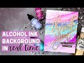 Alcohol Ink Background in Real Time - Celebrating 10K Subscribers Video Hop Winners