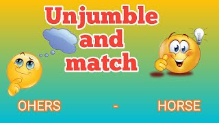 How to Rearrange the word|| unjumble words with pictures|| @kidslearningplanet