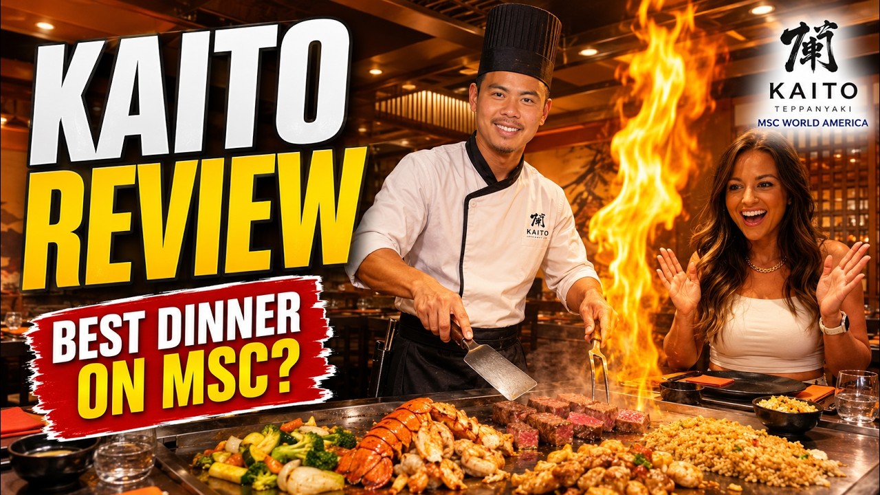 Kaito Teppanyaki on MSC World America Was FIRE 🔥 Full Restaurant Review