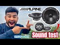 Alpine spj 161 cs coaxial component car speaker sound test with bass tube amplifier deep bass sound🔊
