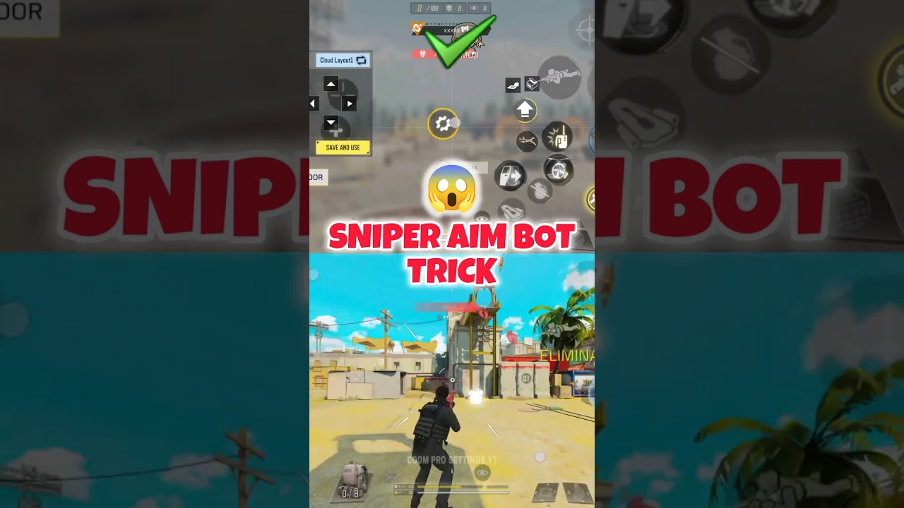 💯Best Sniper AIM BOT Settings Tricks in CODM BR🔥Codm Settings Tutorial 😎 