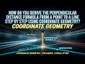 How to Derive the Perpendicular Distance Formula Step by Step | Mathematics