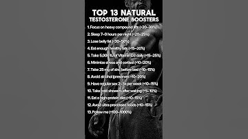 Boost Your Testosterone With 13 Hacks! Subscribe to @lars.langen to rock 6-pack abs this summer!