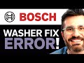Bosch Washing Machine Error Code E05 2025 Bosch Washing Machine Error Code E05 2025
