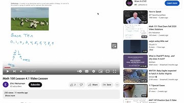 Math 100 Intro Video Summer 2023