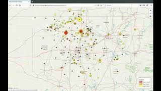 How to explore the Recent Earthquakes map from the Oklahoma Geological Survey