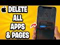 How to Delete All Apps &amp; Pages on iPhone Home Screen (Best Tutorial)