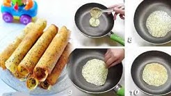 Resep Cara Membuat Egg Roll Renyah Praktis Cukup pakai Teflon - Durasi: 3.19. 