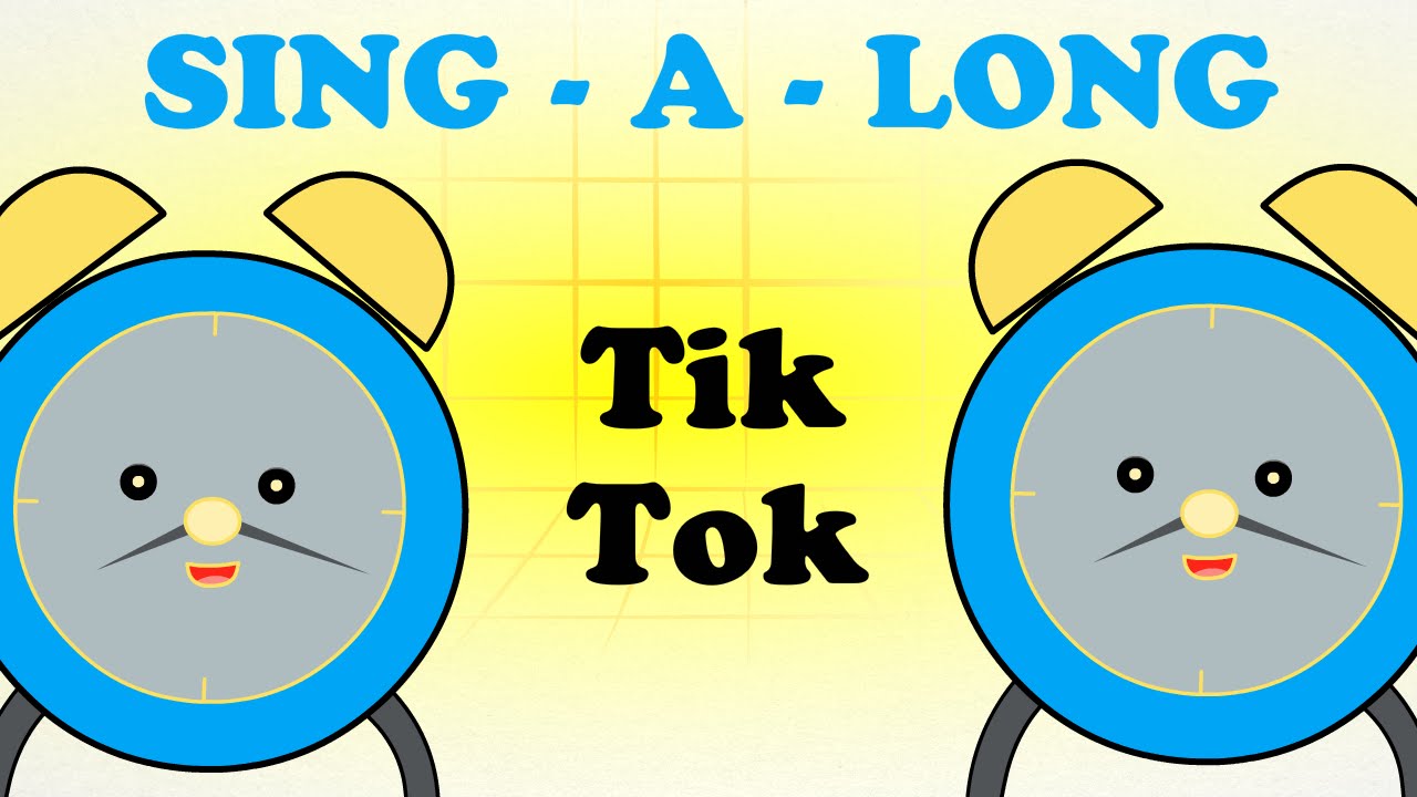 Tick Tock Sing a long Animated English Songs Cartoon Nursery Rhymes For Children YouTube