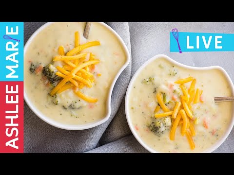 How to make Easy Broccoli Cheddar Soup Recipe - LIVE