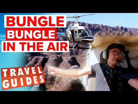 The Guides take a helicopter tour of Bungle Bungle Range | Travel Guides Australia