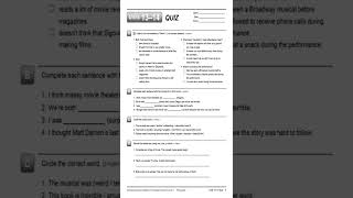 Interchange 5th Level 2 Assessment L2 Written Quiz Units 13-14