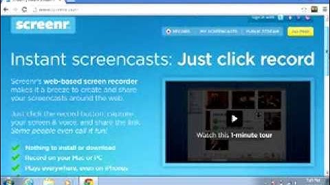 how to use screenr screen capture studio