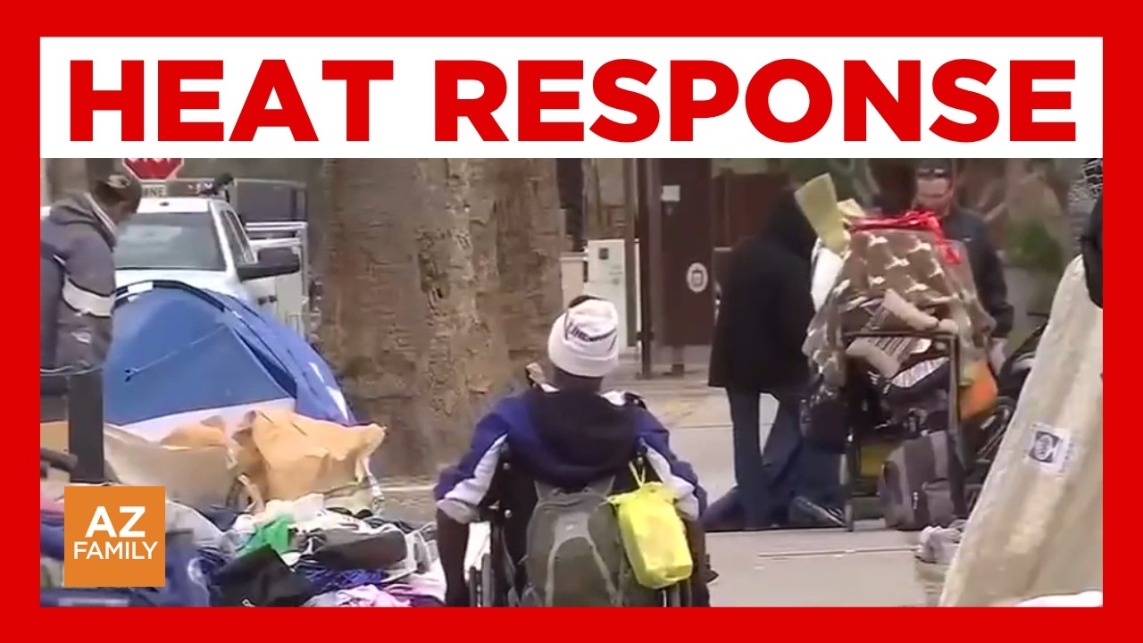 Phoenix cooling centers open early amid record-breaking heat - YouTube