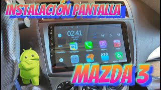 Instalación pantalla mazda 3 2010 al 2013