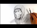 How to Draw Scorpion from Mortal Kombat X - Easy Things to Draw