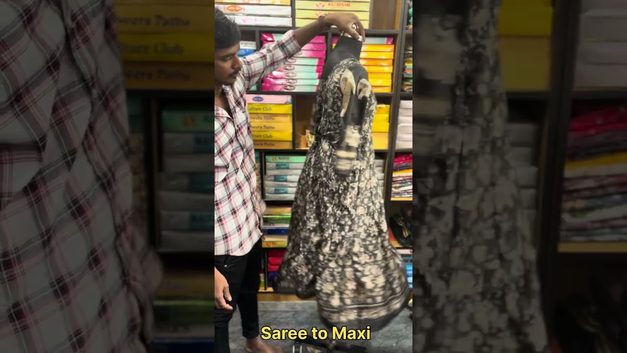 Saree to maxi | JEE_BOOM_ BAA Desginer Studio  