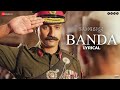 Banda  sam bahadur  vicky kaushal  shankar mahadevan  sel  gulzar  lyrical