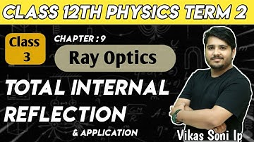 Total Internal Reflection & Applications| Ray Optics | Class 12th Physics Chapter 9| Part 3 | ip sir
