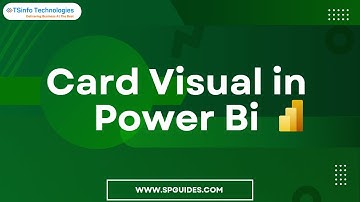 How to Create a Card Visual in Power BI | Power BI Tutorials for Beginners | Microsoft Power BI