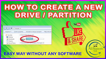 How to Partition Hard Drive in Windows 10 [Urdu / Hindi], Create Partition Without Format windows