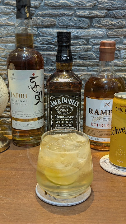 Indri Single Malt Whisky & Tonic Water | MysteryofDrinks | #indri #singlemalt #scotch #whisky #asmr