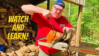 How To Start Cold Stihl Ms460 Chainsaw