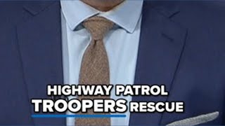Ohio state troopers rescue dog from I-80
