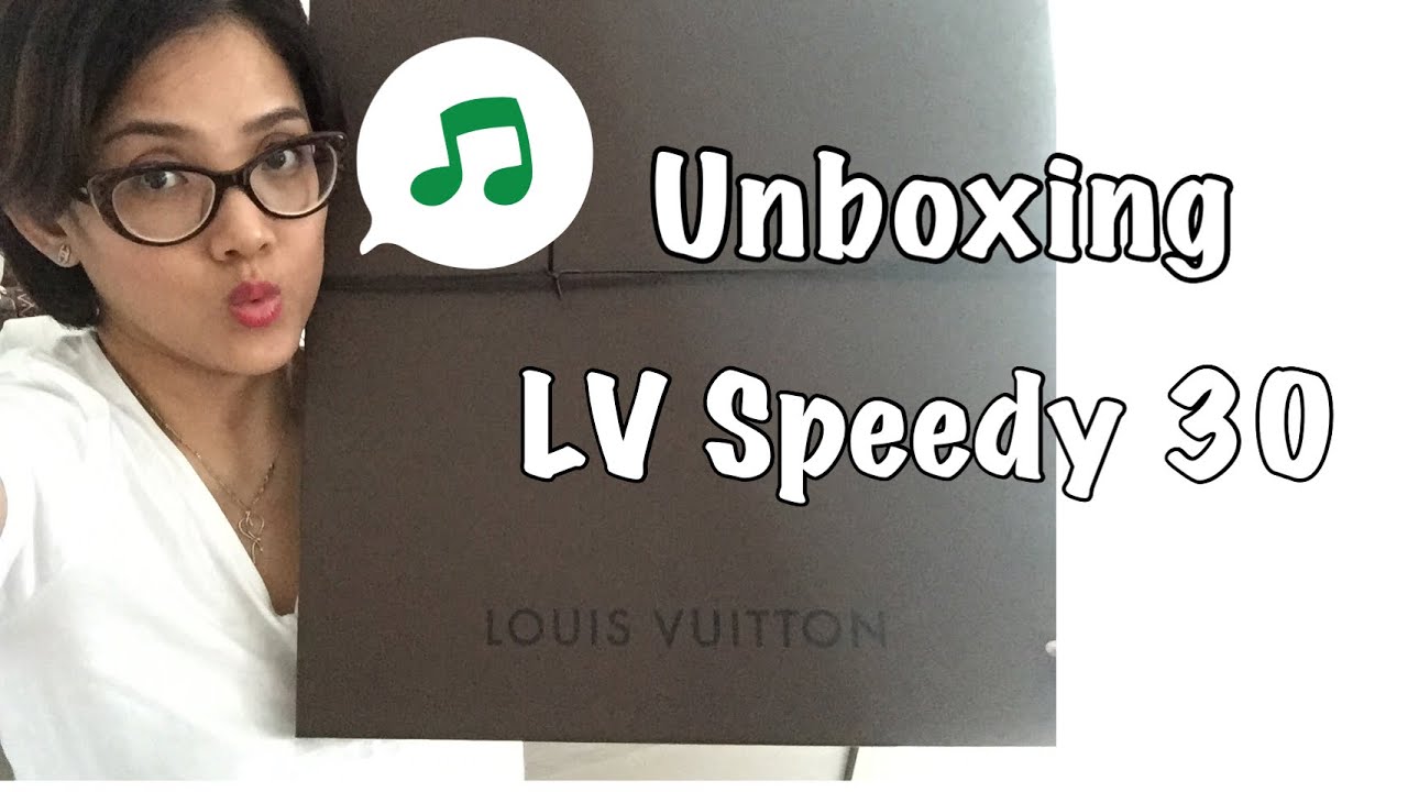 Unboxing Louis Vuitton Speedy 30 | Indonesia - YouTube