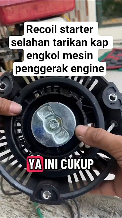 Recoil starter, pull the engine crankshaft, drive the engine