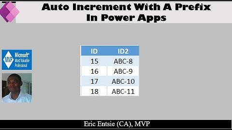 Auto increment with Prefix In Power Apps