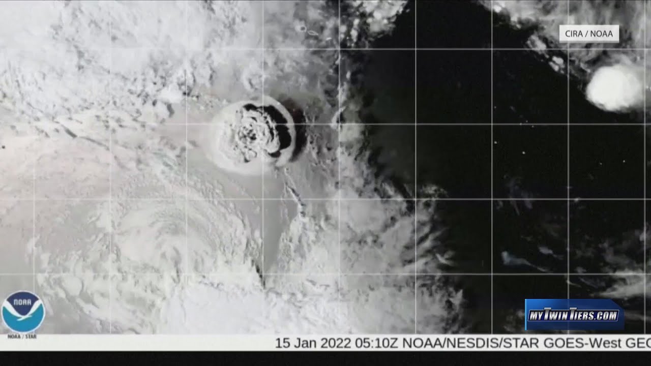 South Pacific Volcano Eruption Shockwaves felt in New York YouTube