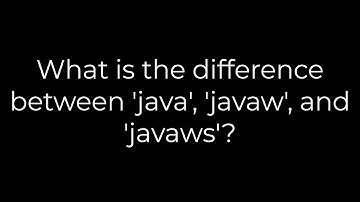 Java :What is the difference between 