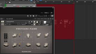 Postcard Piano by Teletone Audio - First playthrough improvisation (no talking)