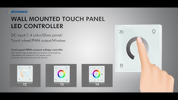 T2 -How to connect CCT Dual Color Glass Touch Panel Controller to the LED strip ?