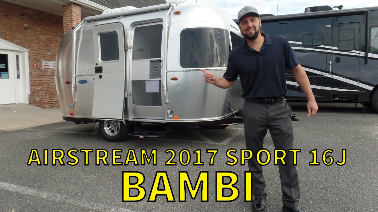 Walk Through 17 Airstream Sport 16j Bambi Small Travel Trailer Youtube