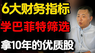 6大财务指标：学巴菲特筛选拿10年的优质公司股票#巴菲特投资 #财务指标 #价值投资 #股票分析 #投资理财 #选股方法 #财务分析 #投资策略 #长期投资 #护城河投资 #投资教育#ROE指标