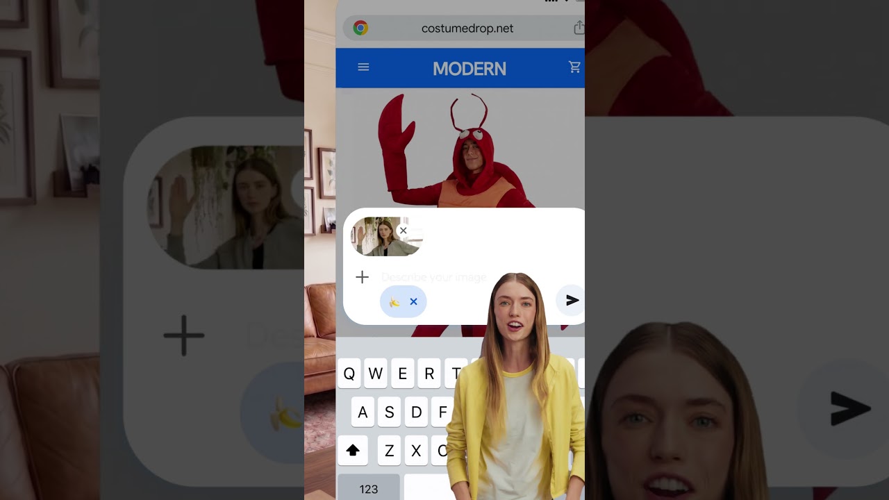 No judgment here. Try it on before you buy it with Gemini in Chrome.